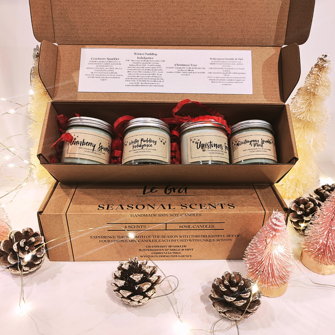 Mini Christmas Candles Set