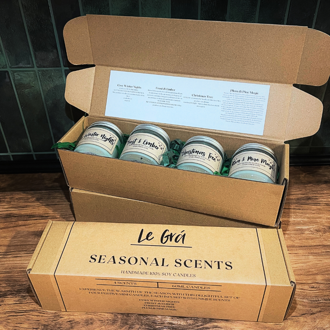 Mini Christmas Candles Set